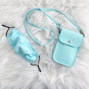 Phone case purse with matching mask